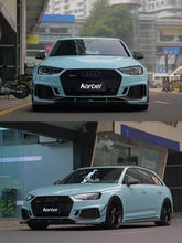 Audi RS4 B9 / B9.5 2018 2019 2020 2021 2022 2023 2024 with Aftermarket Parts - Front Canards Pre-preg Carbon Fiber from Karbel Carbon